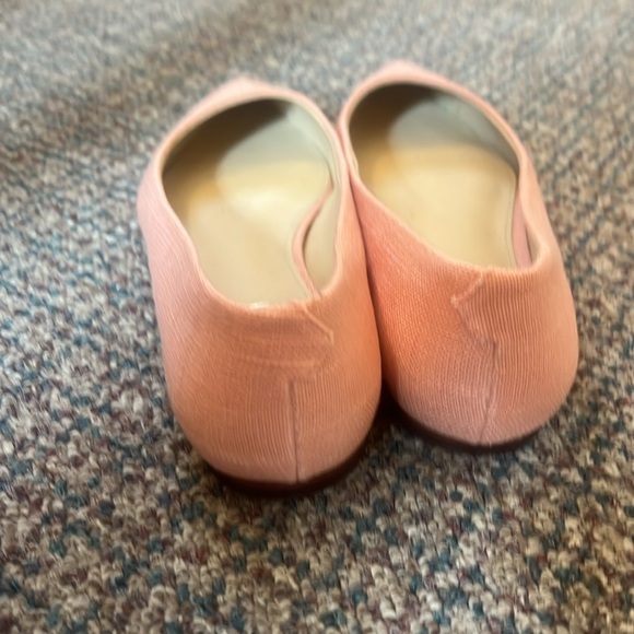 J.McLaughlin Salmon Pink Linen Ballet Pointed Toe Ballet Gale Flats Size 7 NWOB - Picture 6 of 8